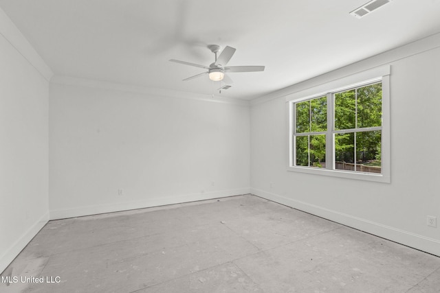 308 Lois Ct, Madison, MS 39110 - unfurnished room with baseboards and ceiling fan