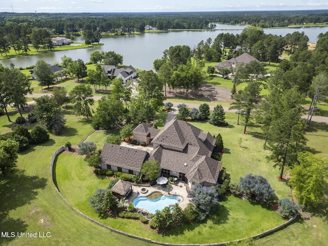 430 Johnstone Dr, Madison, MS 39110 - drone / aerial view of a large body of water and a pool area