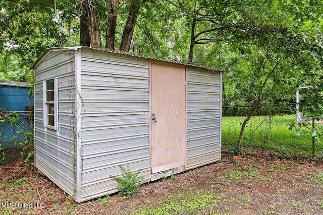 view of outbuilding