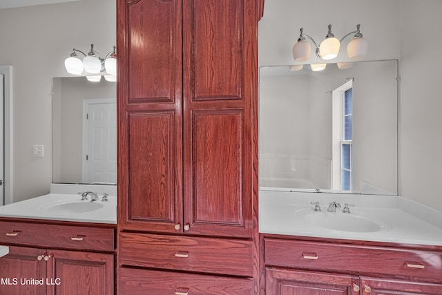 bathroom featuring vanity