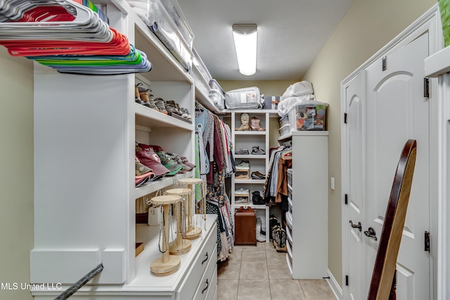718 Tortoise Rdg, Brandon, MS 39047 - spacious closet featuring light tile patterned flooring