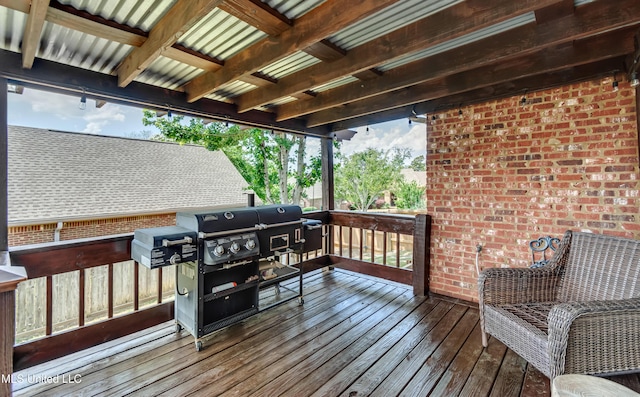 718 Tortoise Rdg, Brandon, MS 39047 - view of wooden deck