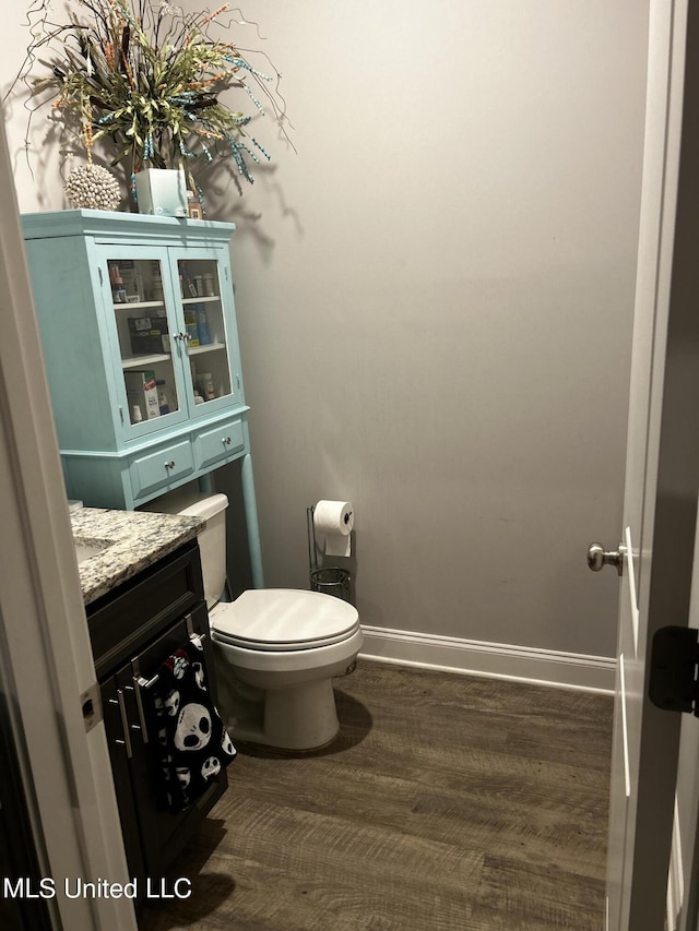 119 Whitetail Ln, Coldwater, MS 38618 - half bath featuring wood finished floors and vanity