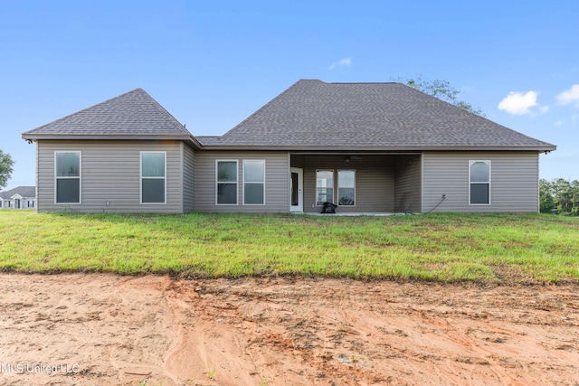 view of back of property