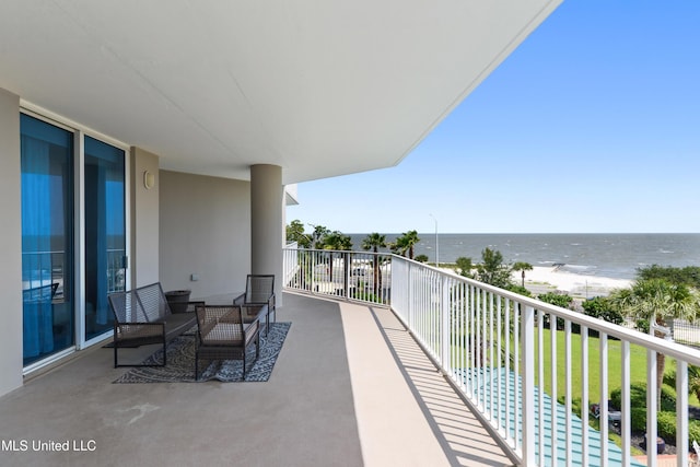 2668 Beach Blvd Unit 304, Biloxi, MS 39531 - balcony featuring a water view