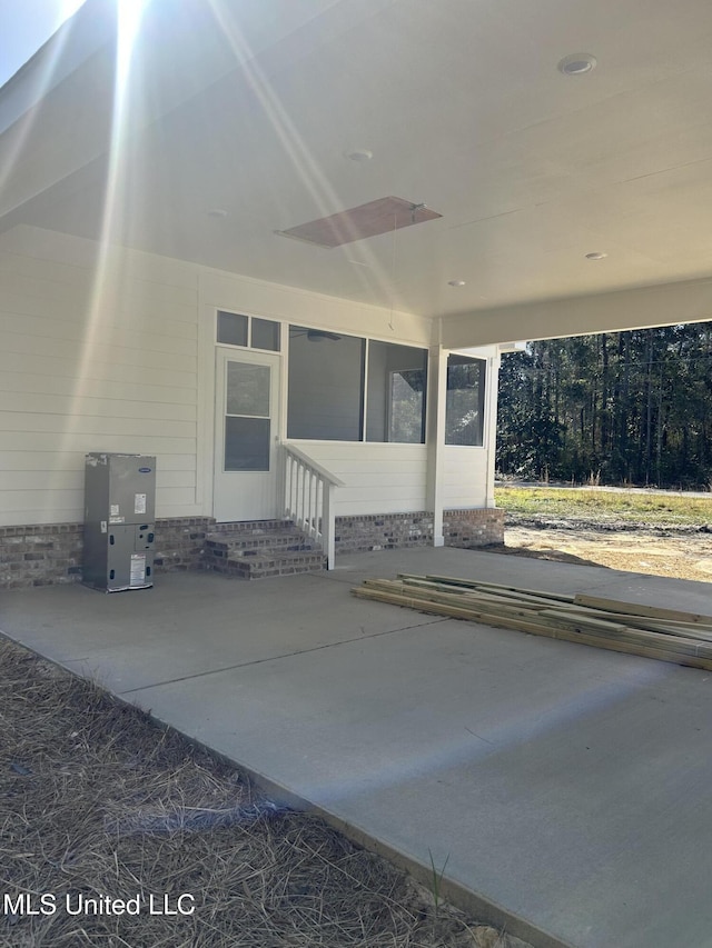 view of patio with entry steps