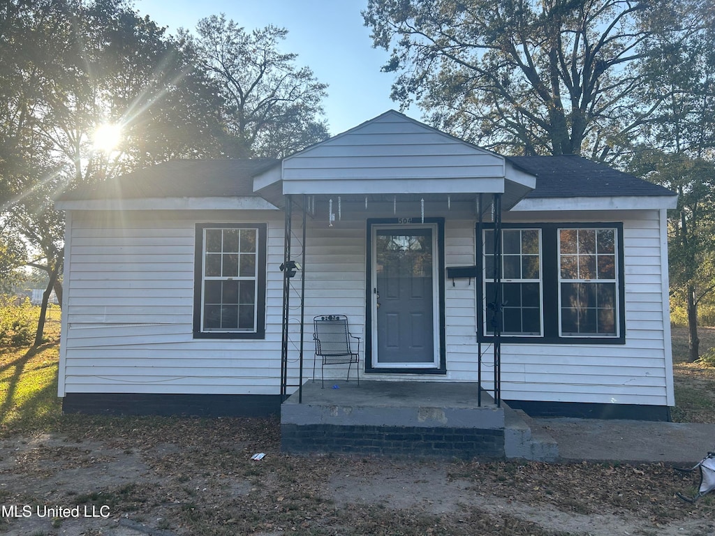 view of bungalow