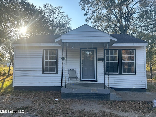 view of bungalow