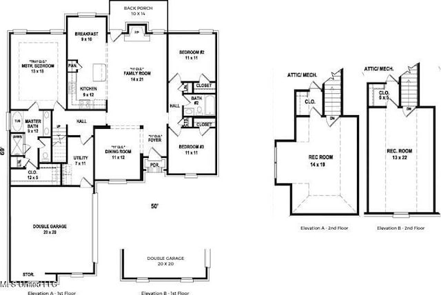 1716 Ryker Rd, Southaven, MS 38672 - view of home floor plan