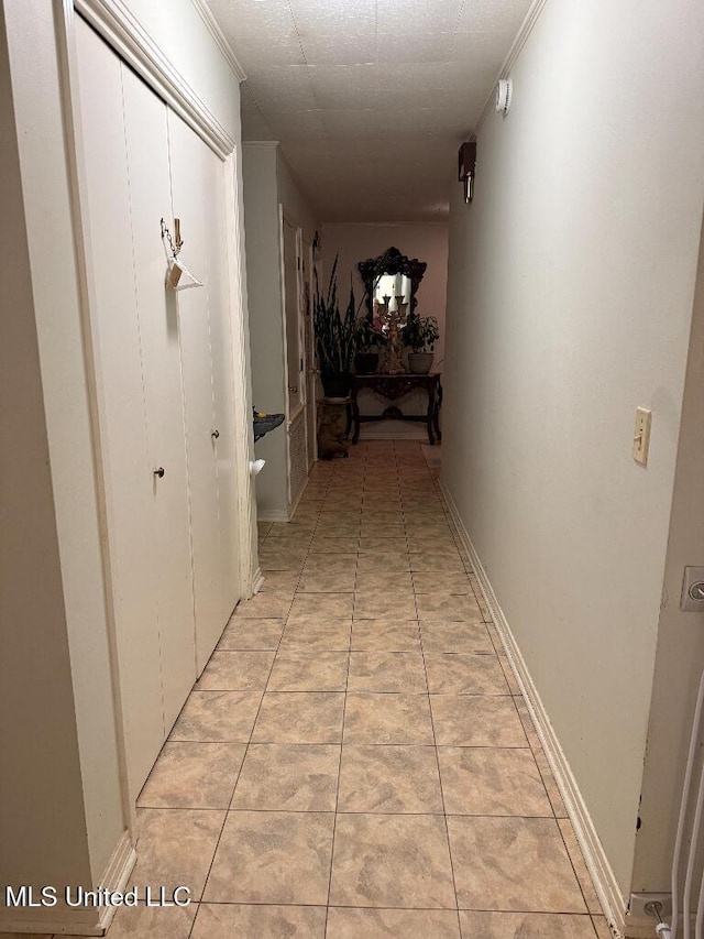 1173 NW Ave, Durant, MS 39063 - hallway featuring light tile patterned floors