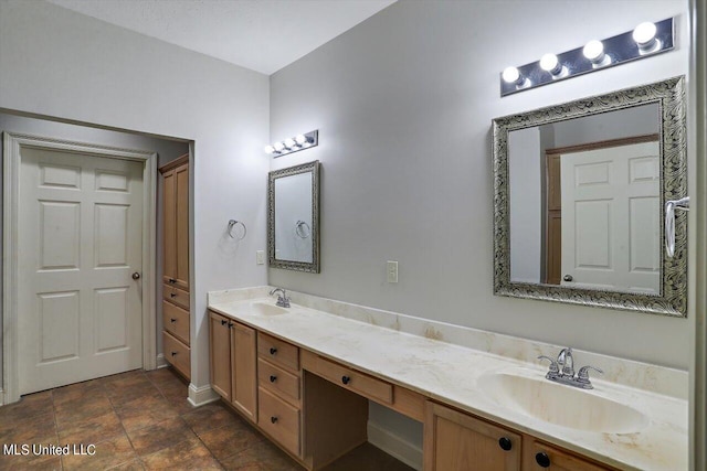 bathroom with vanity