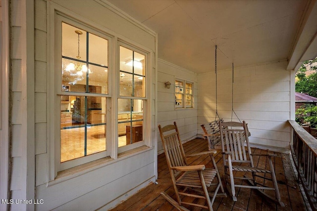 balcony with covered porch