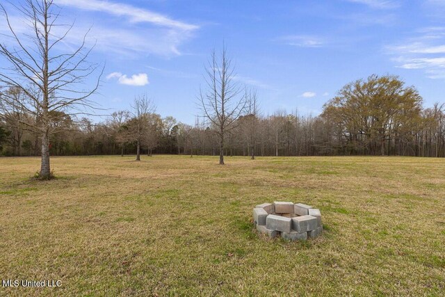 1144 Little Big Mound Rd, Bentonia, MS 39040 - view of yard with a fire pit
