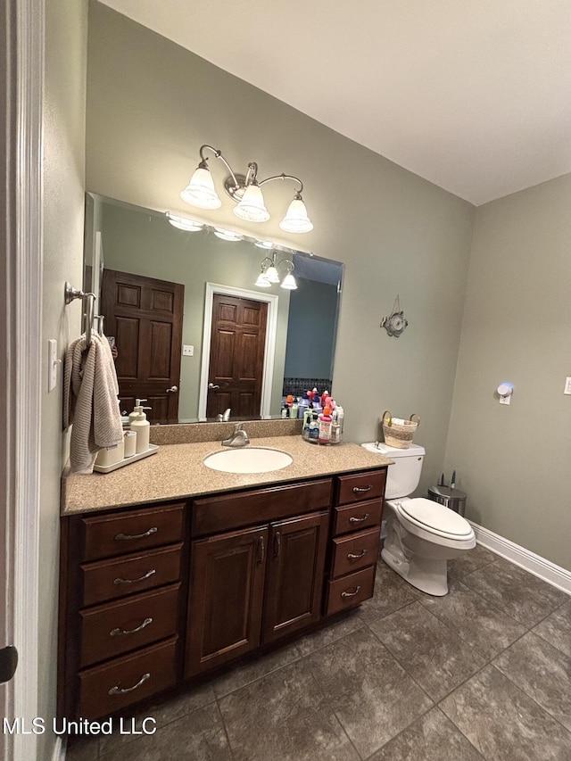 706 Anchor Lake Rd, Carriere, MS 39426 - bathroom with vanity and tile patterned floors