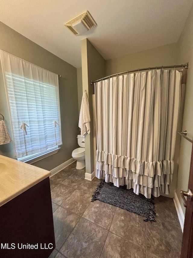706 Anchor Lake Rd, Carriere, MS 39426 - full bathroom with vanity, a shower with curtain, and tile patterned floors