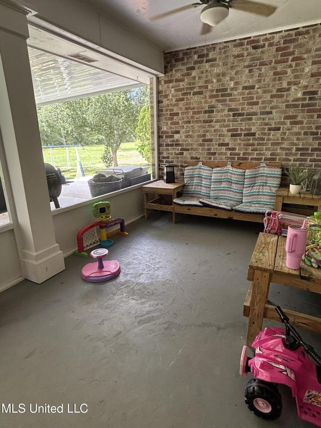 706 Anchor Lake Rd, Carriere, MS 39426 - view of unfurnished sunroom