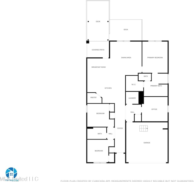 15581 Ollie Ln, Biloxi, MS 39532 - floor plan / room layout