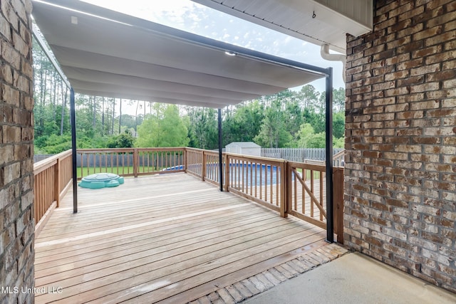 15581 Ollie Ln, Biloxi, MS 39532 - wooden terrace with a fenced backyard