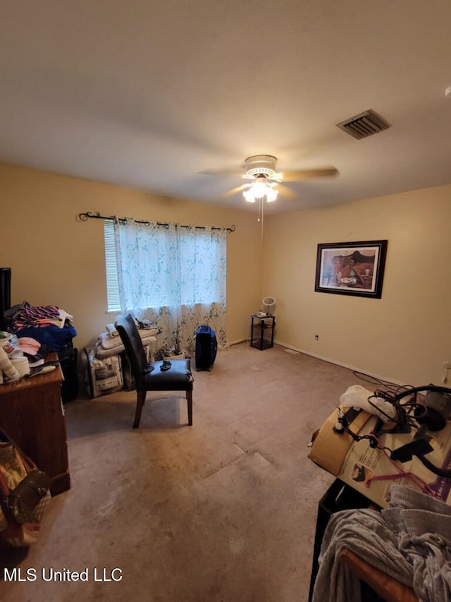 bedroom featuring carpet