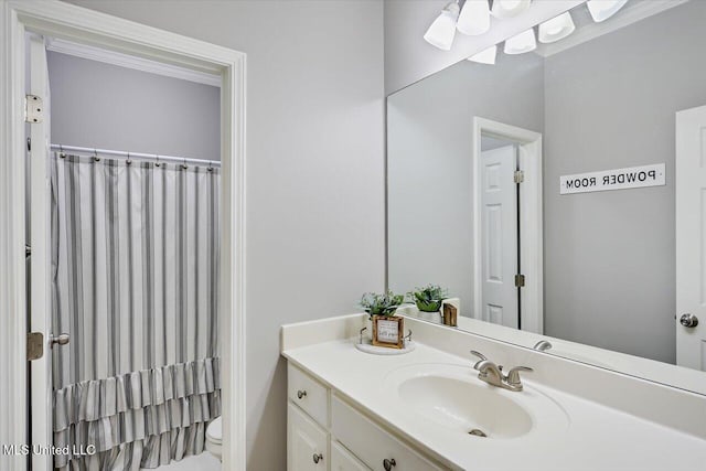 115 Victoria Pl, Brandon, MS 39042 - full bathroom featuring vanity, toilet, and curtained shower