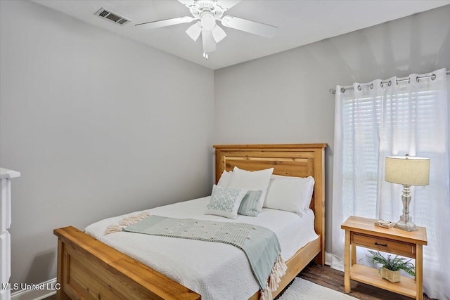 115 Victoria Pl, Brandon, MS 39042 - bedroom with wood finished floors and a ceiling fan