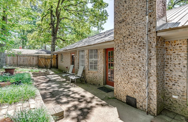 114 Fern Valley Rd, Brandon, MS 39042 - view of patio featuring a gate