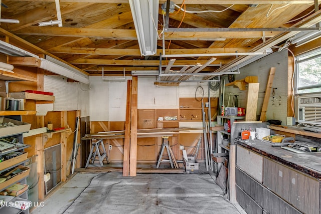 114 Fern Valley Rd, Brandon, MS 39042 - basement with a workshop area