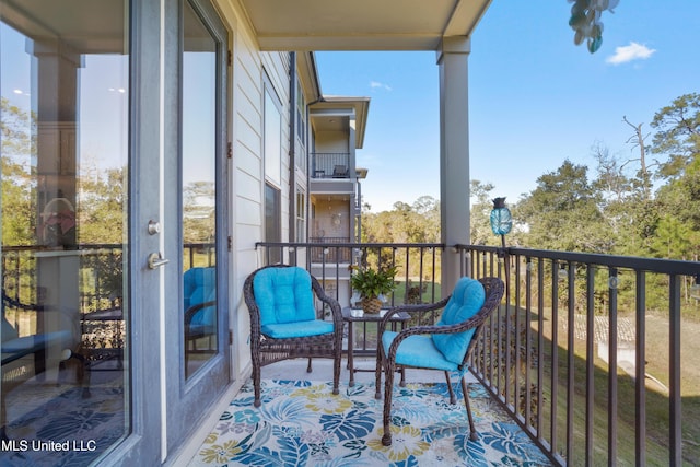 view of balcony