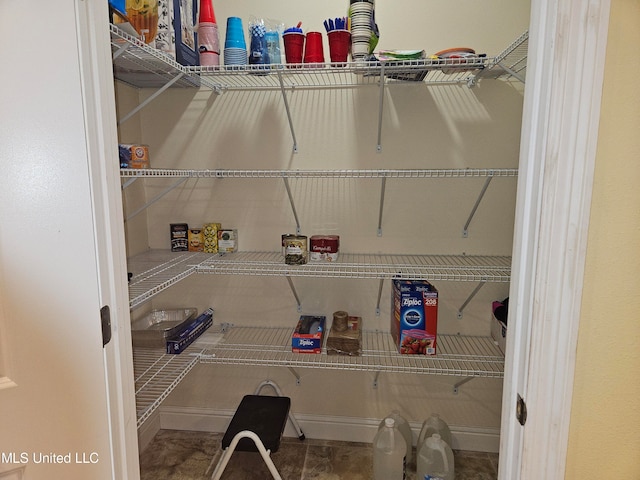 view of pantry