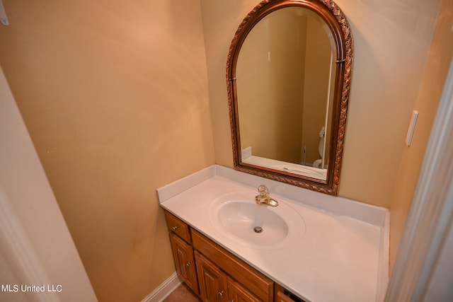 bathroom featuring vanity