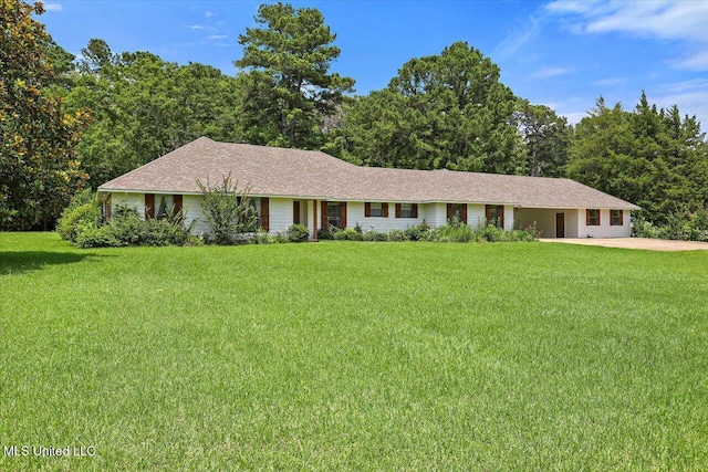 12 Sylwood Pl, Jackson, MS 39209 - ranch-style house with a front lawn