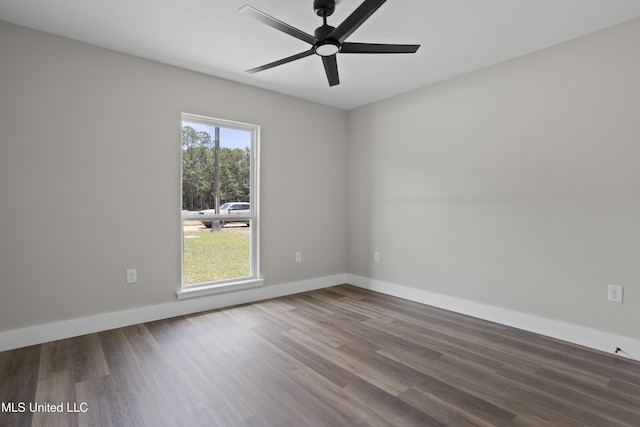 1457 Rue De Courmont, Gautier, MS 39553 - unfurnished room featuring wood finished floors and ceiling fan