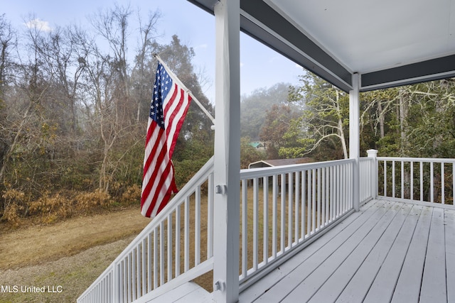 view of deck