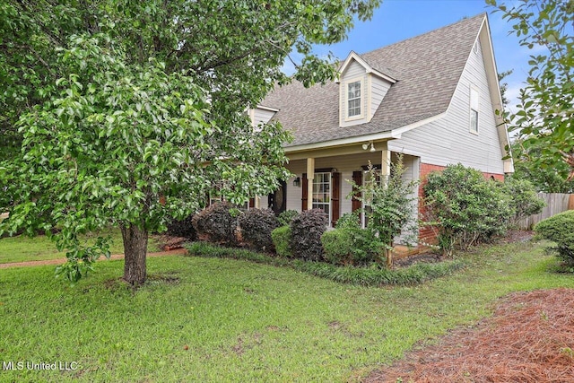 501 Brighton Cir, Brandon, MS 39047 - view of front of home featuring a shingled roof, brick siding, and a porch