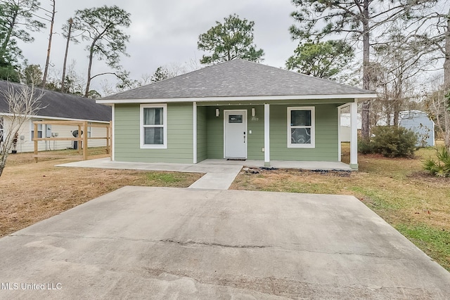 bungalow-style house featuring a porch