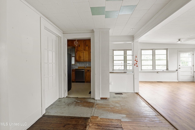 2418 24th Ave, Meridian, MS 39301 - entryway with hardwood / wood-style floors and ornamental molding