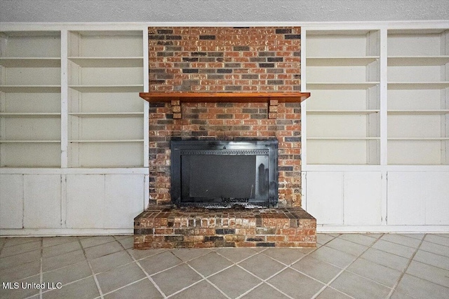 626 N Lexington St, Durant, MS 39063 - detailed view of built in features and a brick fireplace