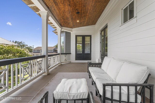 1511 18th Ave, Gulfport, MS 39501 - balcony featuring an outdoor living space and french doors