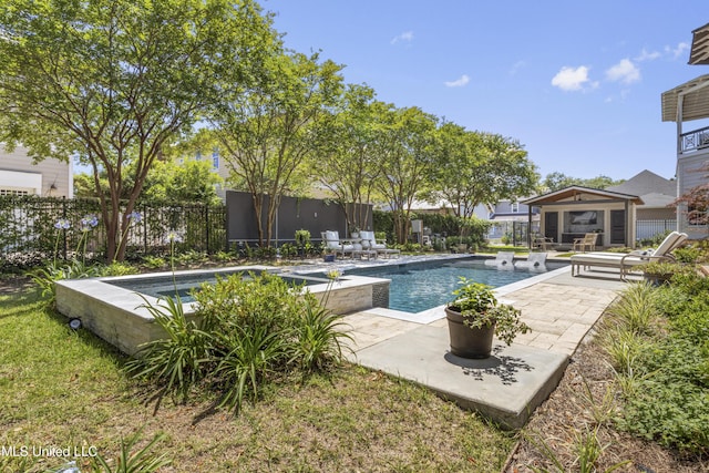 1511 18th Ave, Gulfport, MS 39501 - view of pool featuring a patio area and a hot tub
