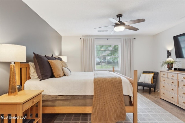 4275 Bienville Rd, Nesbit, MS 38651 - bedroom with wood finished floors and ceiling fan