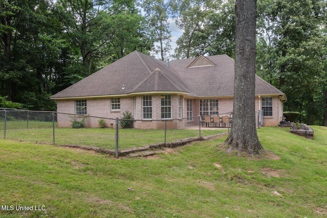4275 Bienville Rd, Nesbit, MS 38651 - view of front of property featuring brick siding, roof with shingles, and a patio