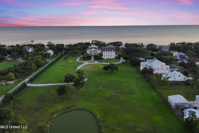 14 Sherman Ave, Pass Christian, MS 39571 - drone / aerial view featuring a water view