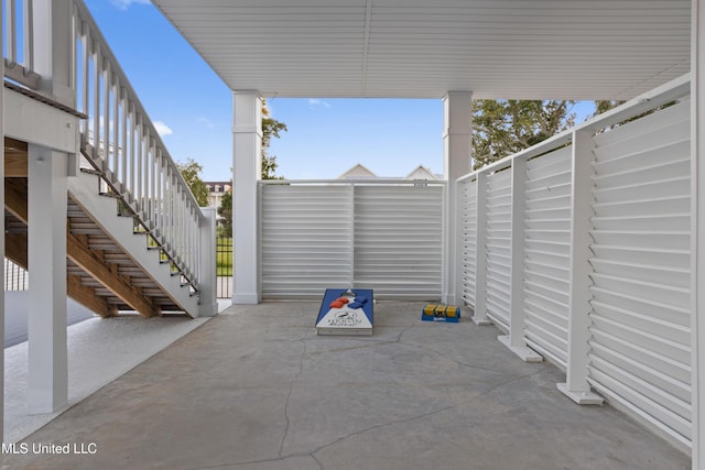 14 Sherman Ave, Pass Christian, MS 39571 - view of patio featuring stairway and fence