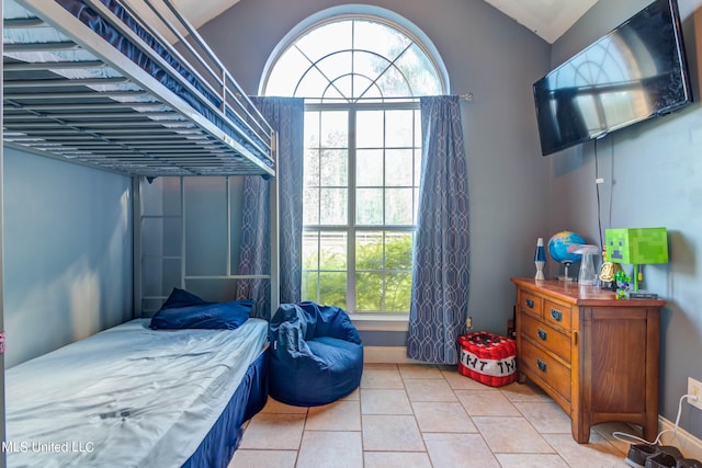 view of tiled bedroom