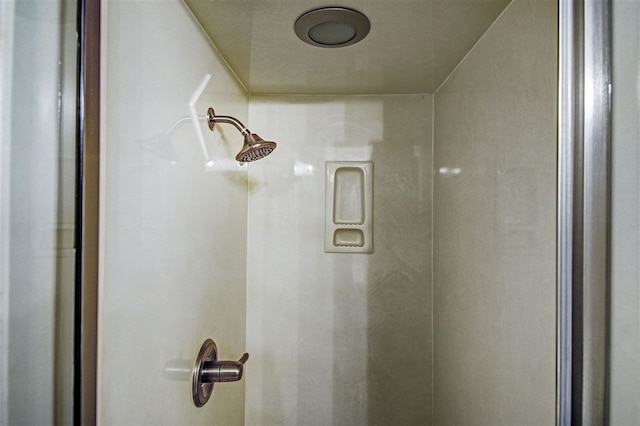 interior details featuring walk in shower