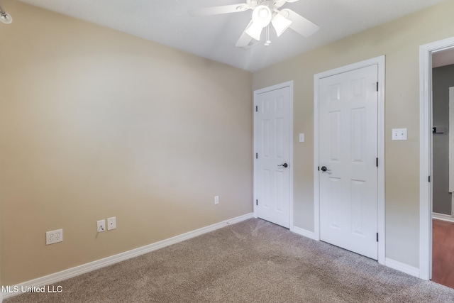 31 55th St, Gulfport, MS 39507 - unfurnished bedroom with carpet flooring and a ceiling fan