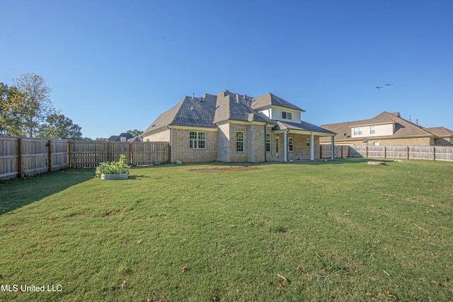 5640 Drew Glazer Dr, Olive Branch, MS 38654 - back of property with brick siding