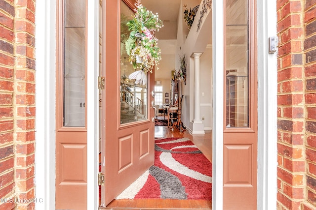view of exterior entry