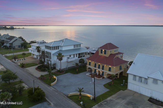 drone / aerial view of a nearby body of water