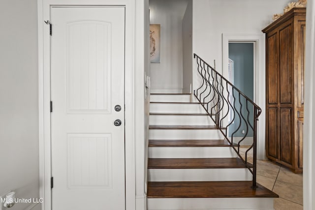 view of stairs